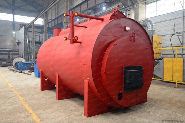 Паровой жаротрубный котел 0.3 тонны пара в час 170 С