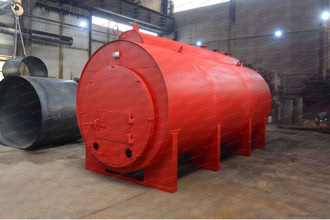 Дровяной жаротрубный котел 2000 кг пара в час 115 С